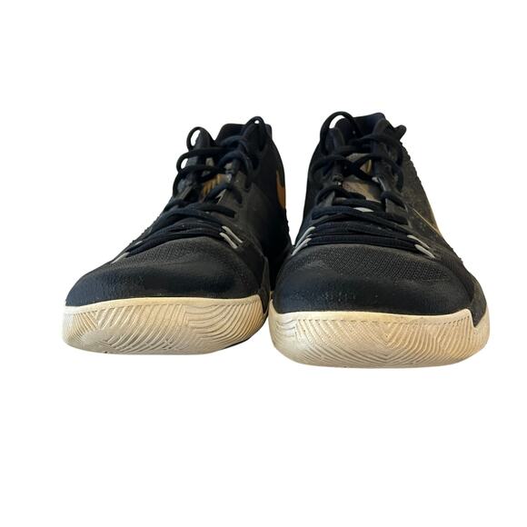 Nike Kyrie 3 Ice Basketball Shoes Mens Size 10 Black Gold - Picture 3 of 13